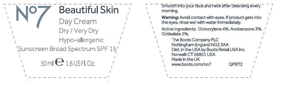 No7 Beautiful Skin Day Dry Very Dry Sunscreen Broad Spectrum SPF 15